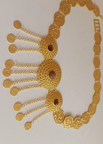 Diger Kadın Altın Renk Boncuklu Vücut Zinciri - Görsel 5