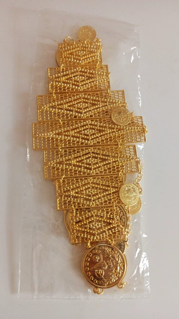 Diger Kadın Altın Renk Boncuklu Vücut Zinciri - Görsel 3