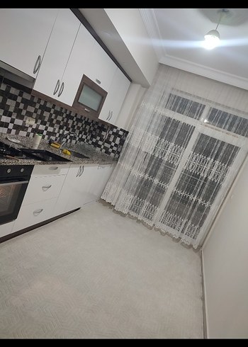 Nakışlı Beyaz Gri Tül Perde - Görsel 2