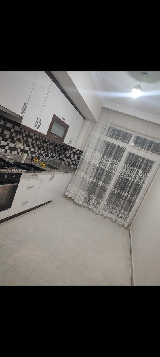 Nakışlı Beyaz Gri Tül Perde - Görsel 2