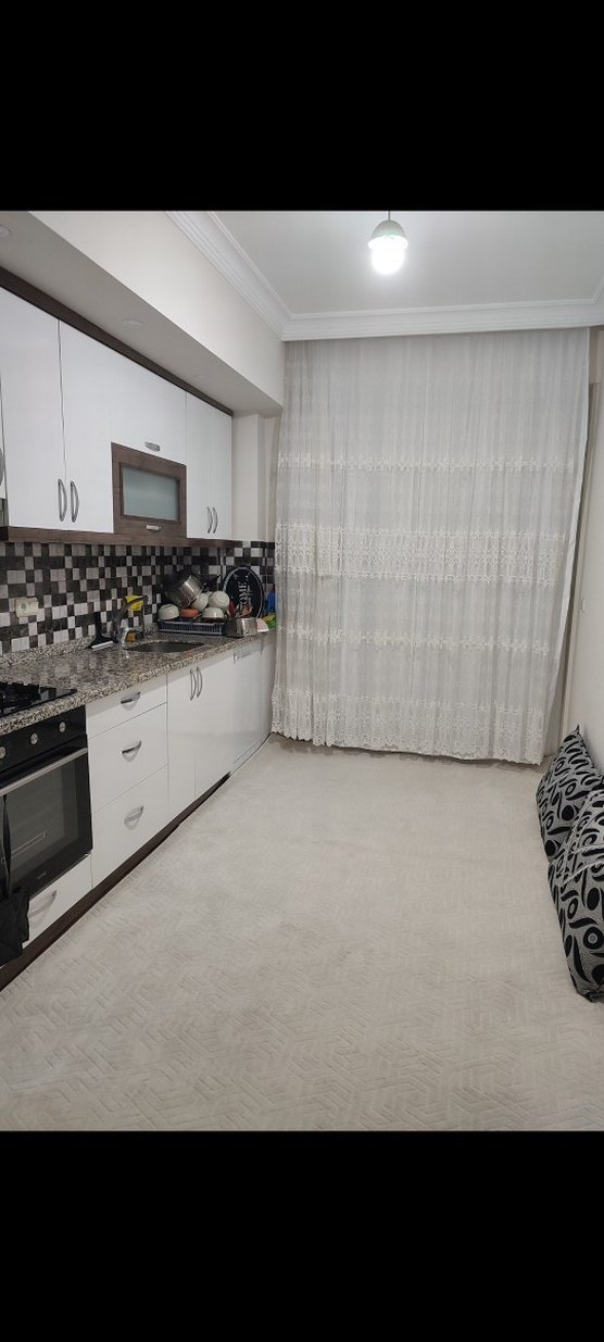 Nakışlı Beyaz Gri Tül Perde - Görsel 3