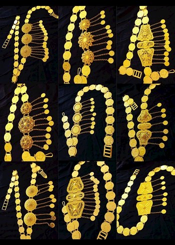 Altın Renkli Kadın Vücut Zinciri - Görsel 2