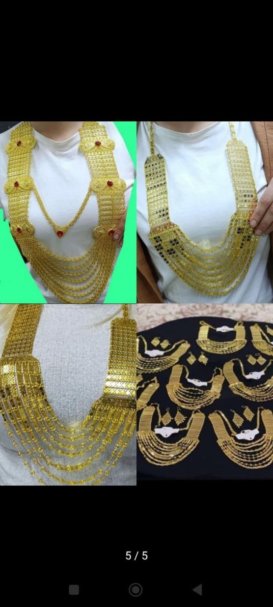 Altın Renkli Kadın Vücut Zinciri - Görsel 3