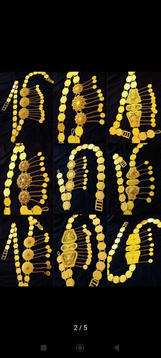 Altın Renkli Kadın Vücut Zinciri - Görsel 2