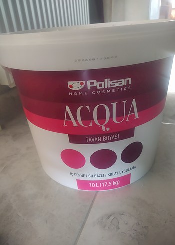 Sıfır Polisan Acqua Tavan Boyası 10L Su Bazlı