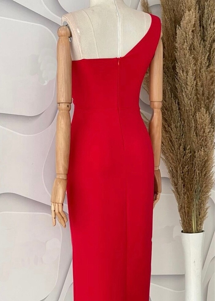 Kırmızı Abiye/Mezuniyet Elbisesi - Görsel 2