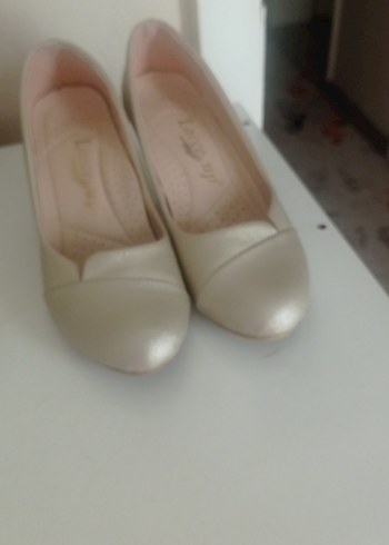 Bej Dolgu Topuk Kadın Babet - Görsel 2