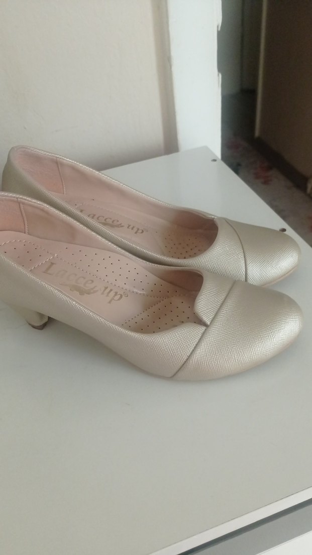 Bej Dolgu Topuk Kadın Babet - Görsel 3