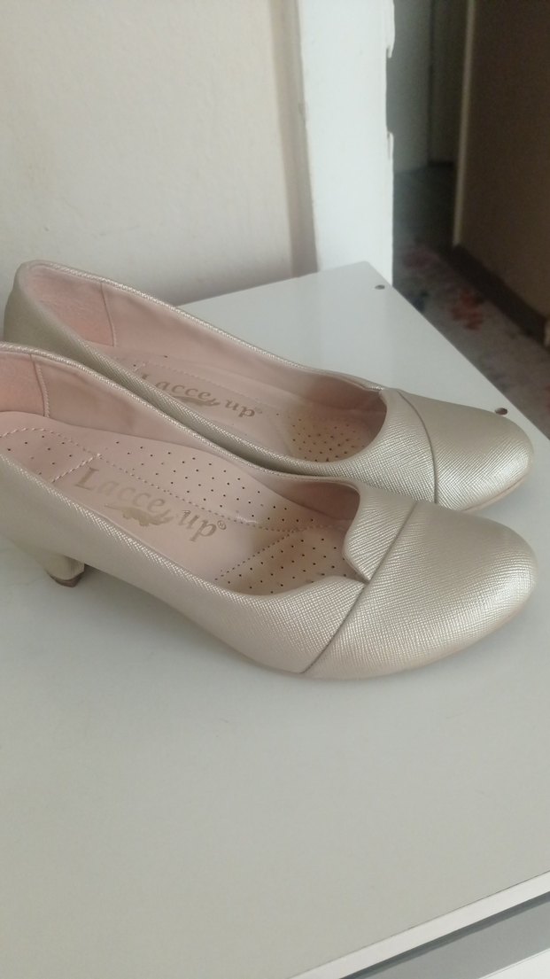 Bej Dolgu Topuk Kadın Babet - Görsel 4