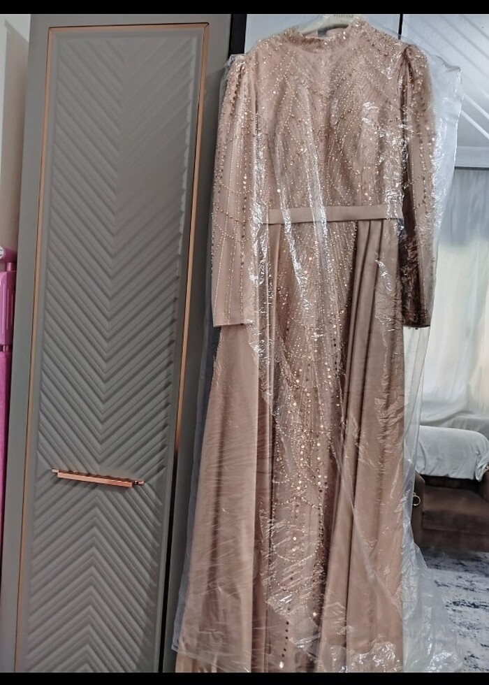 Boncuk işleme  sık.abiye - Görsel 2