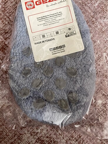 Kaymaz taban peluş patik çocuk - Görsel 2