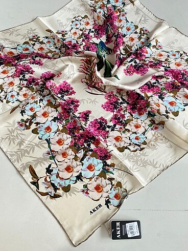 Aker ~ Outlet ~ Saf İpek Eşarp Pure Silk Scarf ????Kampanya