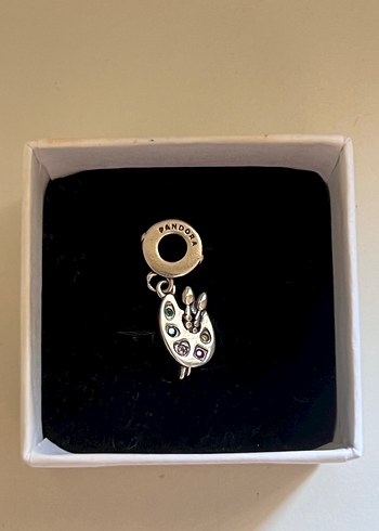  Beden çeşitli Renk Pandora Renkli Taşlı Sallantılı Palet Charm