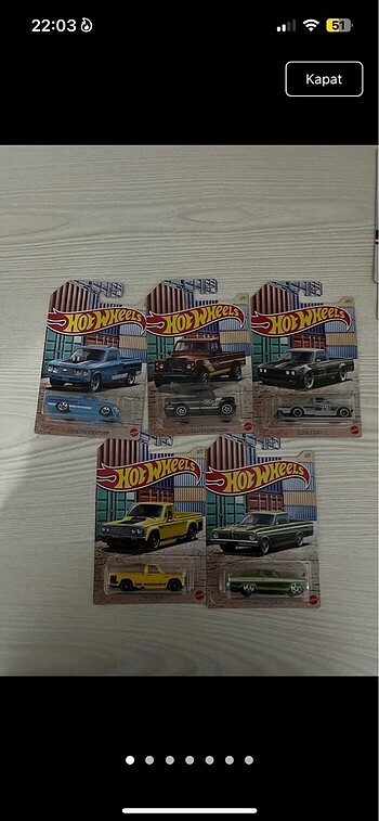 Hotwheels toplu set