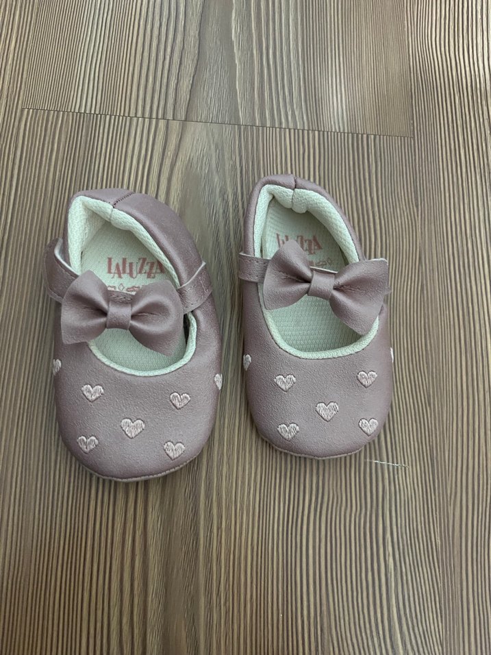 Kız Çocuk Pembe Fiyonklu Babet Ayakkabı - Görsel 2