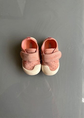 Kız Bebek Pembe İlk Adım Ayakkabısı Velcro - Görsel 4