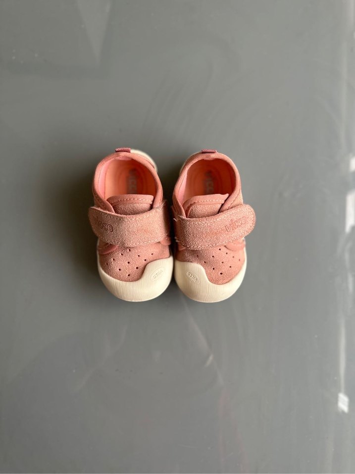 Kız Bebek Pembe İlk Adım Ayakkabısı Velcro - Görsel 4