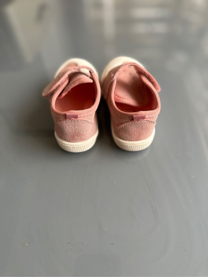 Kız Bebek Pembe İlk Adım Ayakkabısı Velcro - Görsel 2