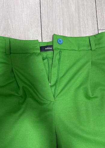 Kadın Yeşil Midi Kumaş Pantolon - Görsel 2