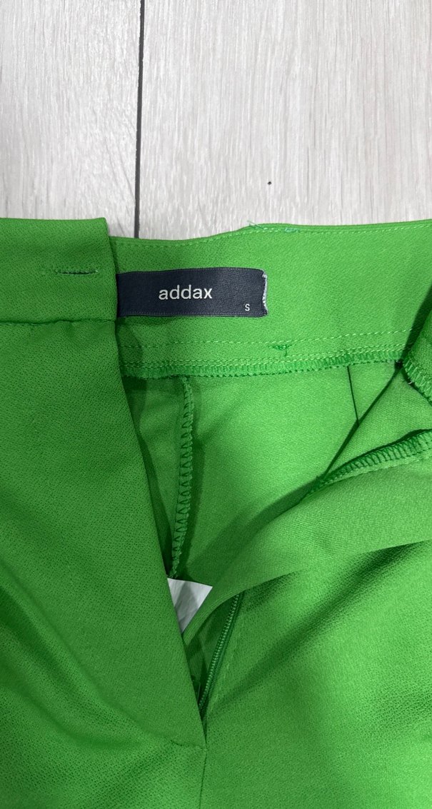 Kadın Yeşil Midi Kumaş Pantolon - Görsel 3