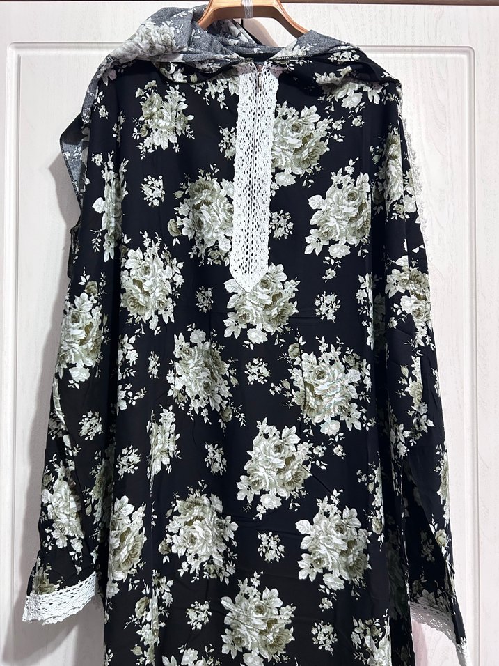 Viskon kumaş namaz elbisesi - Görsel 3