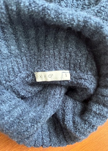 Gri Triko Boğazlı Kadın Kazak - Görsel 5