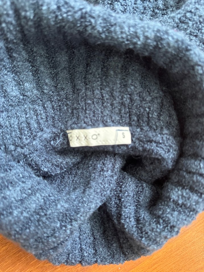 Gri Triko Boğazlı Kadın Kazak - Görsel 5