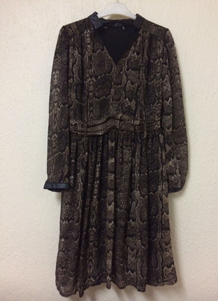 H&M yılan desen elbise