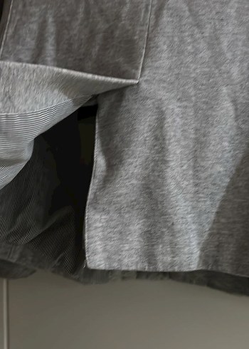 Gri Erkek Çift Düğmeli Keten Ceket - Görsel 4