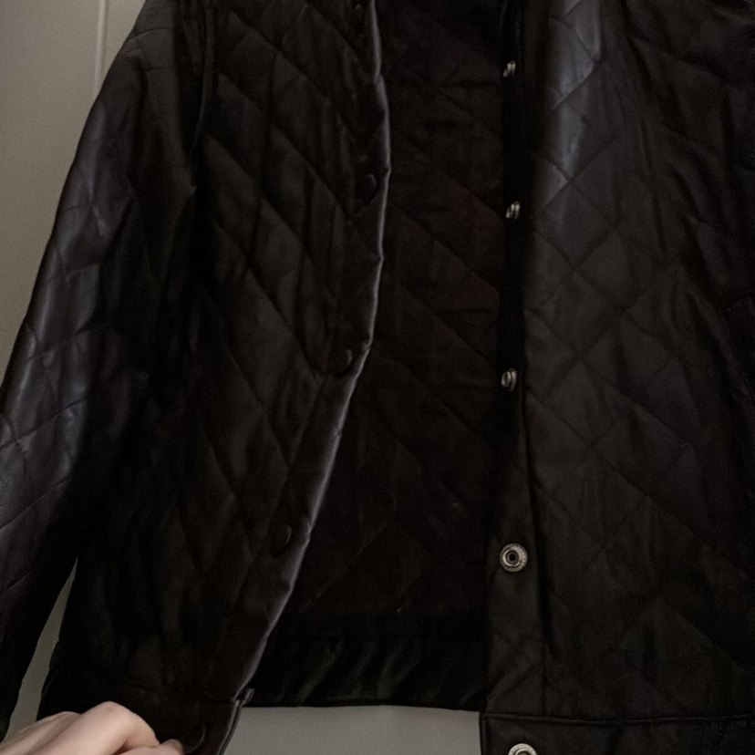 Kahverengi deri ceket - Görsel 3