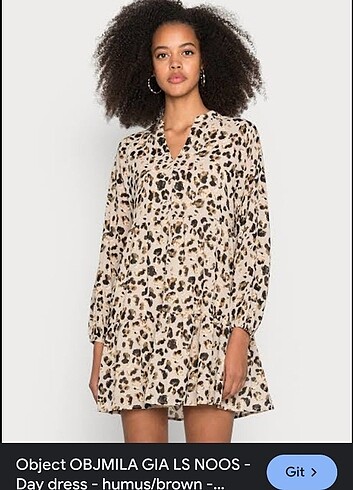 Leopar elbise 