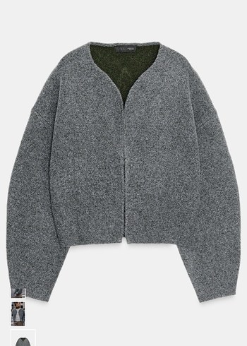 Çift yüzlü örgü hırka - Görsel 2