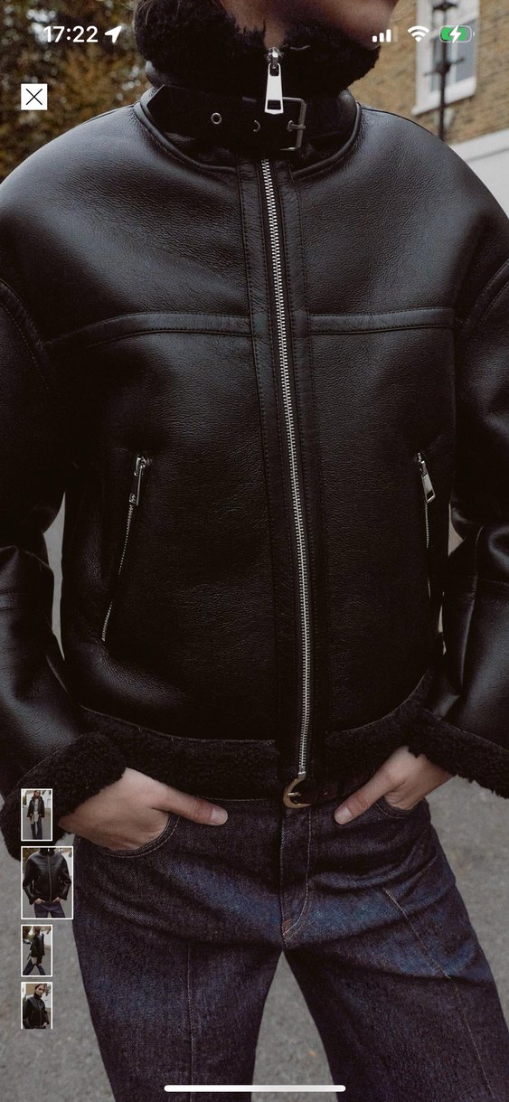 Zara çift yüzlü suni yünlü ceket - Görsel 2