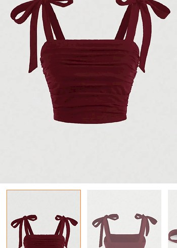 Lacivert Mini Strappy Elastik Üst - Görsel 2