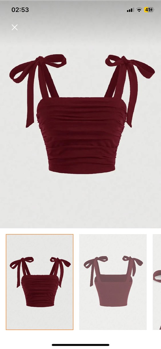 Lacivert Mini Strappy Elastik Üst - Görsel 2