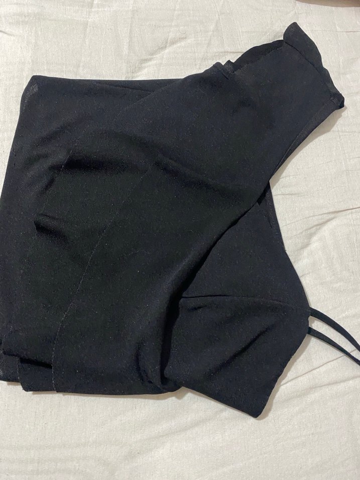 Siyah Midi Boy Street Wear Spor Sütyeni - Görsel 2