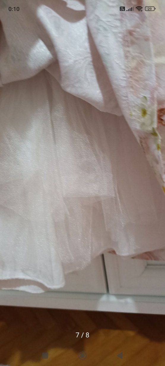 Çiçek Desenli Kız Çocuk Elbisesi - Görsel 4