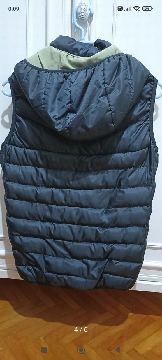 Erkek LCW Siyah Fermuarlı Yelek - Görsel 2