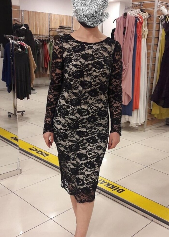 Sevgi sert kalem elbise - Görsel 3