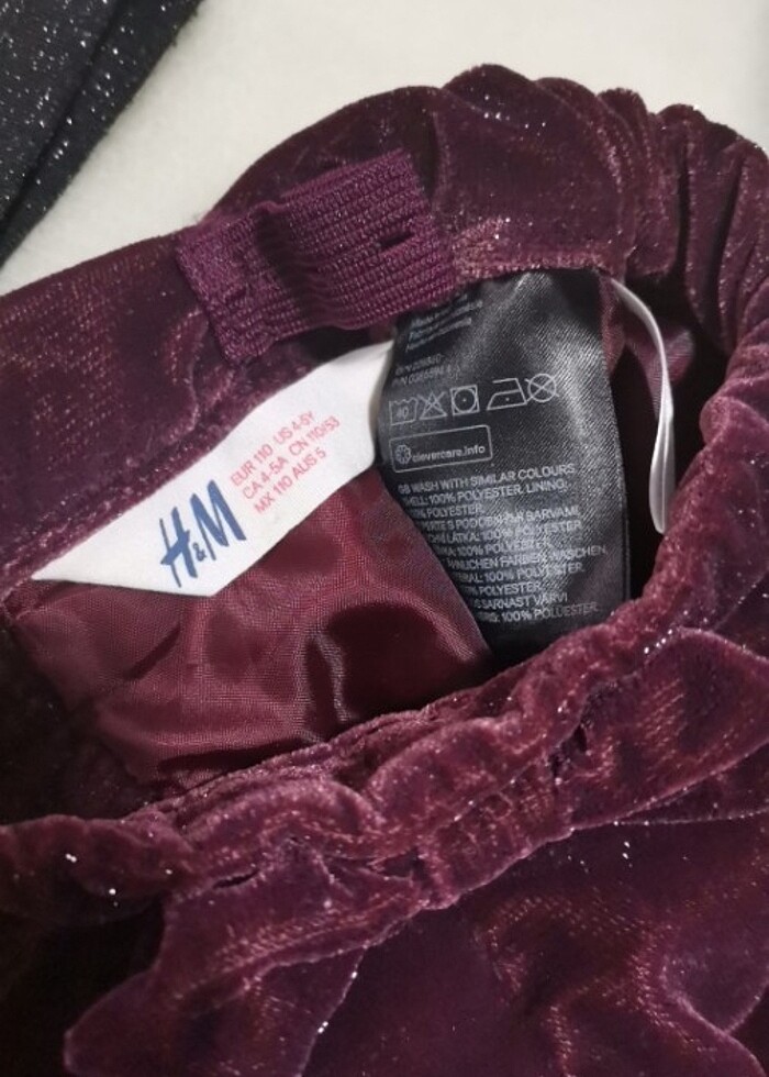 kadife şort hm simli bluz zara 5-6 kız çocuk kombin ve botlar - Görsel 2