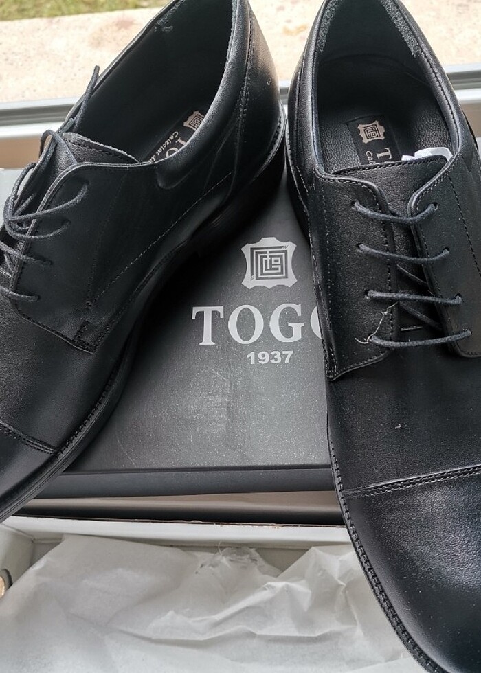 Togo 43 numara sıfır iç dış deri kutusunda mevsimlik ayakkabı  - Görsel 4