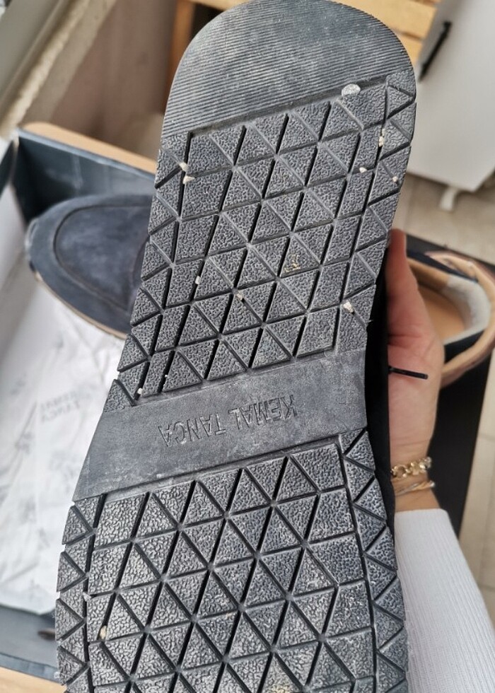 kemal tanca orijinal deri nubuk spor ayakkabı 43 numara  - Görsel 3