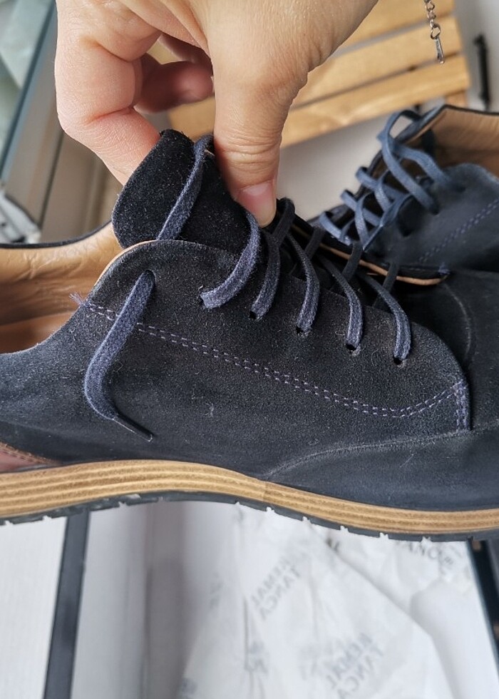 kemal tanca orijinal deri nubuk spor ayakkabı 43 numara  - Görsel 5