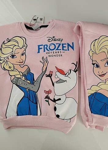 7 Yaş Beden Elsa Baskılı kiz çocuk takım