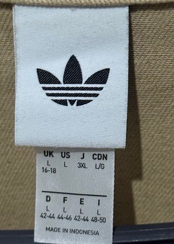 Bej Kot Fermuarlı Adidas Ceket - Görsel 3