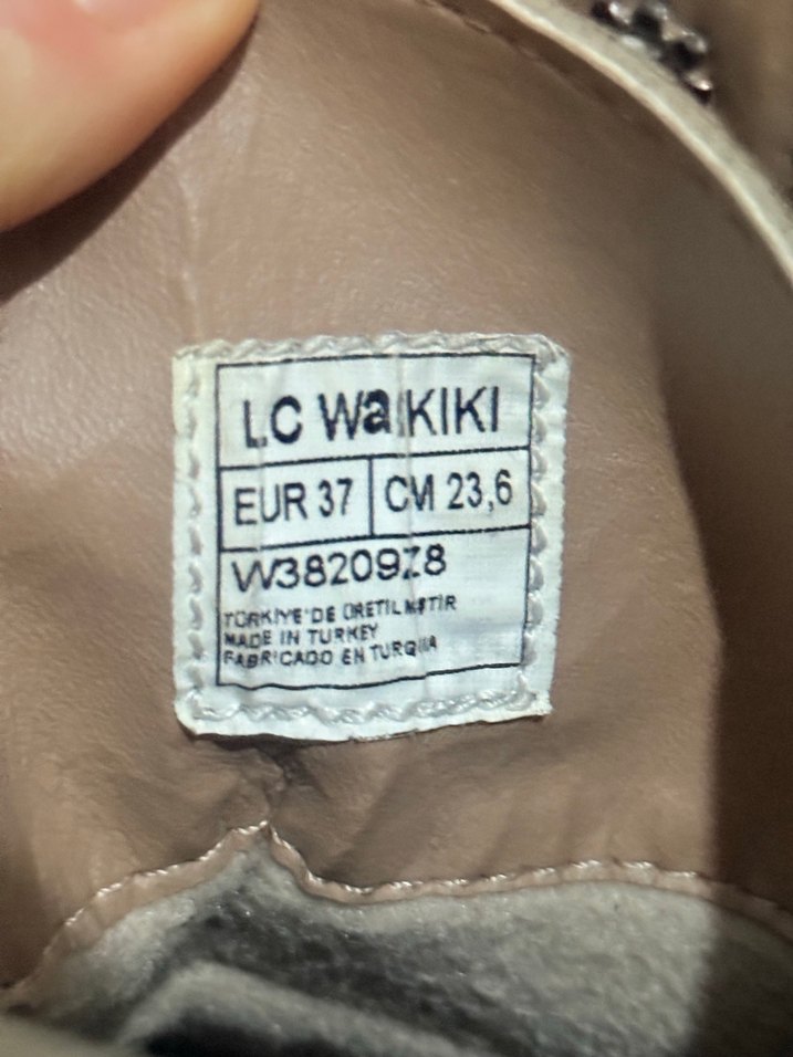 Bej Süet Platform Topuklu Kadın Bot - Görsel 3