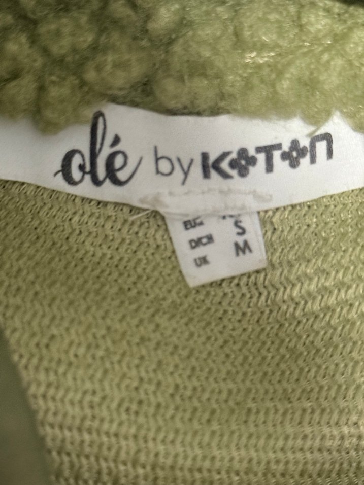 Koton Yeşil Polar Ceket - Görsel 3