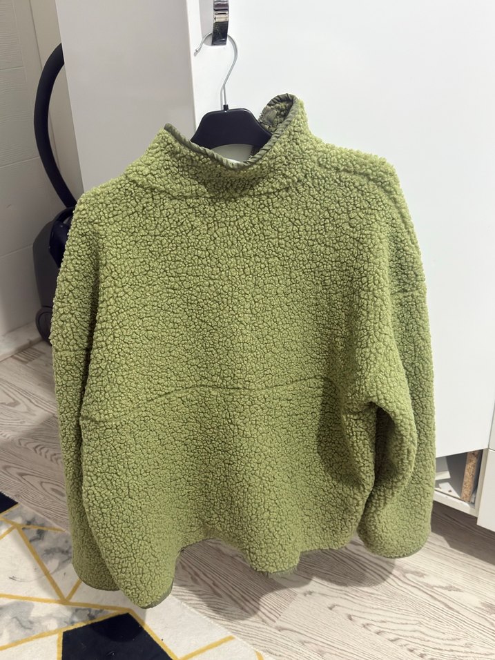 Koton Yeşil Polar Ceket - Görsel 2