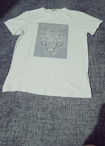 11-12 Yaş Beden beyaz Renk 11-12 Yaş Çocuk T-shirt