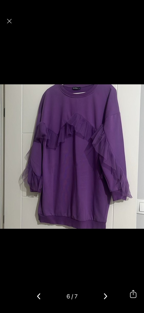 MOR TÜLFIRFIR DETAY TUNİK&SWEAT - Görsel 2